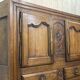 19th century Breton 4-door chestnut sideboard