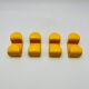Yellow plastic hooks, design A. Rossari, Gedy edition.