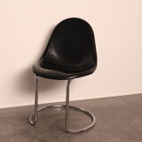'Maia' chair in black designed by Giotto Stoppino  for Bernini - Italy - 1960's