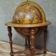 World map / standing globe bar, decorative work with an antique inspiration.
