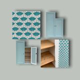 Asymmetrical Parisian wardrobe 1940