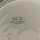 Pair of Hache Jullien plates, fine earthenware, castle decor, early 20th century