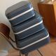 Set of three grey air hostess suitcases / vintage 60s-70s