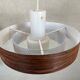 Vintage pendant lamp – metal and opaline