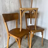Mismatched Baumann bistro chairs