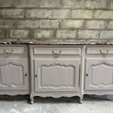 Regency style sideboard with red marble