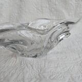 60s elongated crystal bowl
