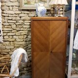 Small vintage wooden wardrobe