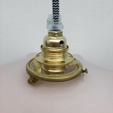 Pale pink opaline hanging lamp