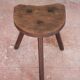 Tripod stool, wooden stool, milking stool, antique stool
