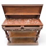 Console, dressoir style Henri II plateau déployant