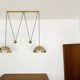 Adjustable Double Posa40 Nickel Plated Pendant Lamp by Florian Schulz
