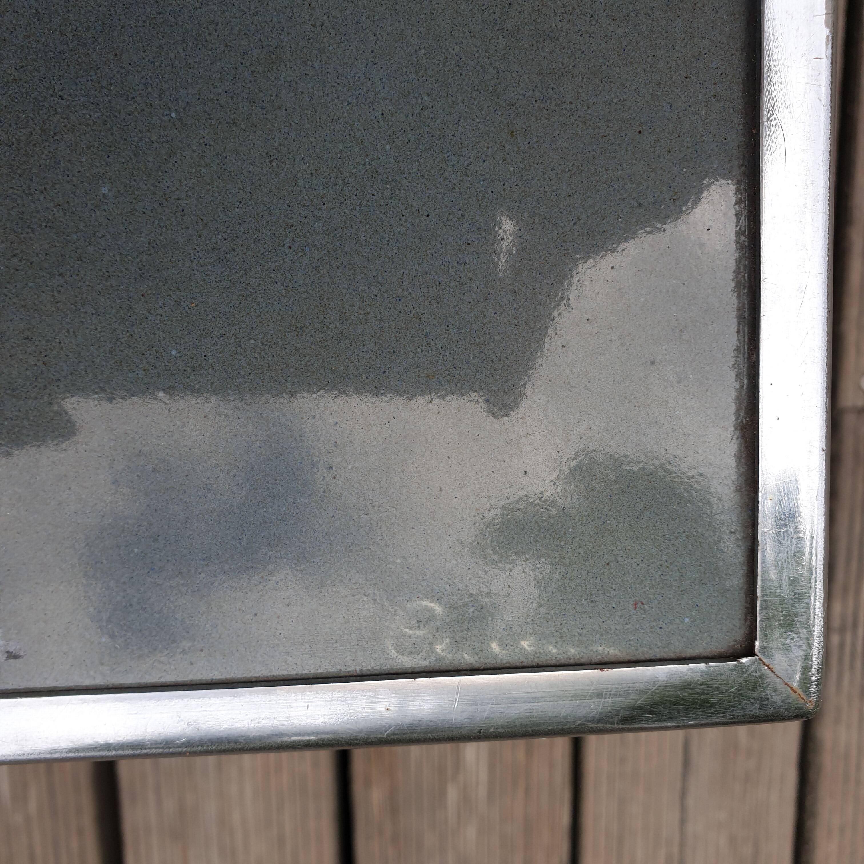 Table basse carrelee design 1960 signed