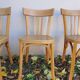 4 bistro chairs stamped Baumann