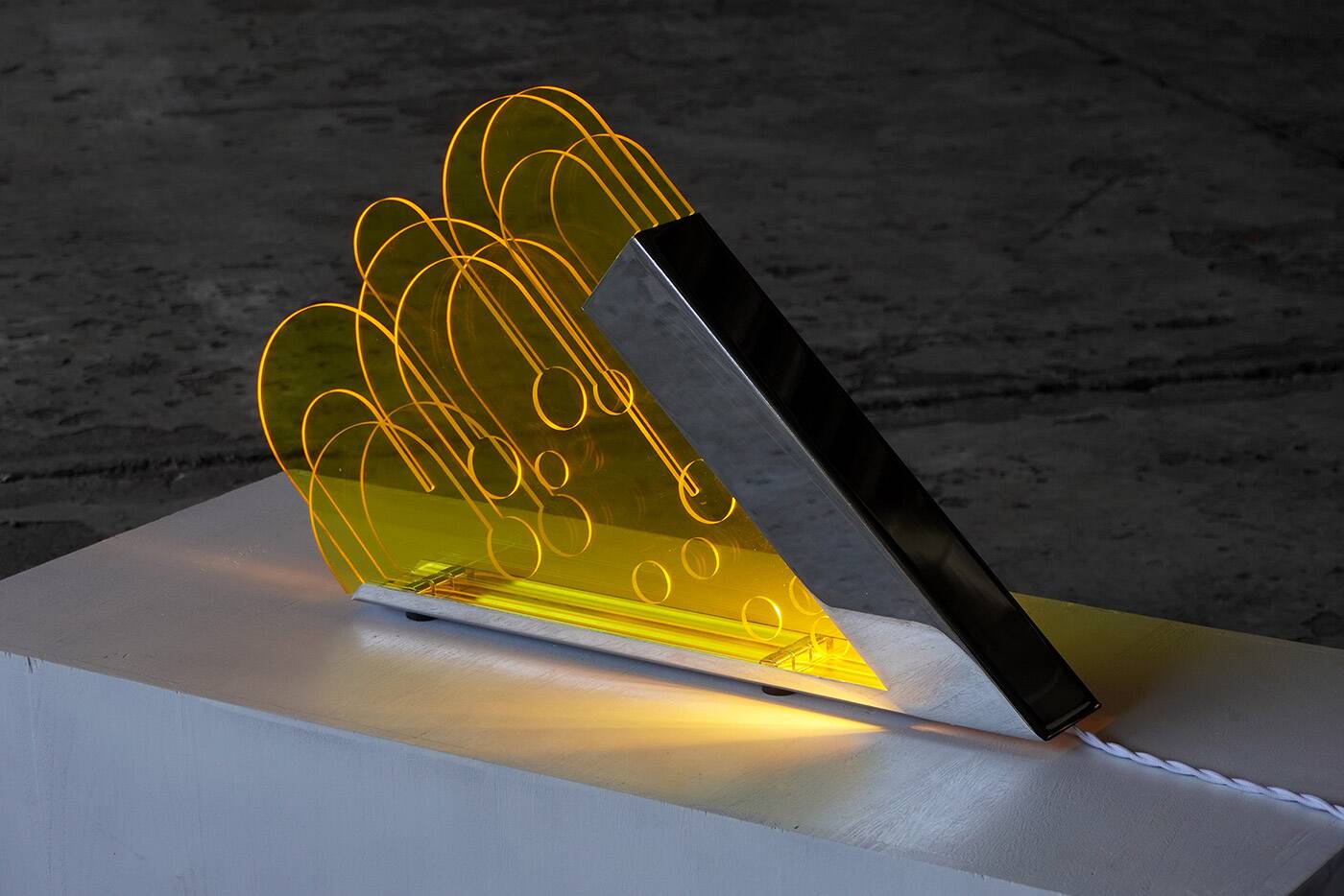 Pitagora table lamp by Sergio Giobbi for Metalmobili, Italy 1970s