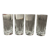 Set of 4 orangeade glasses stamped Saint Louis crystal