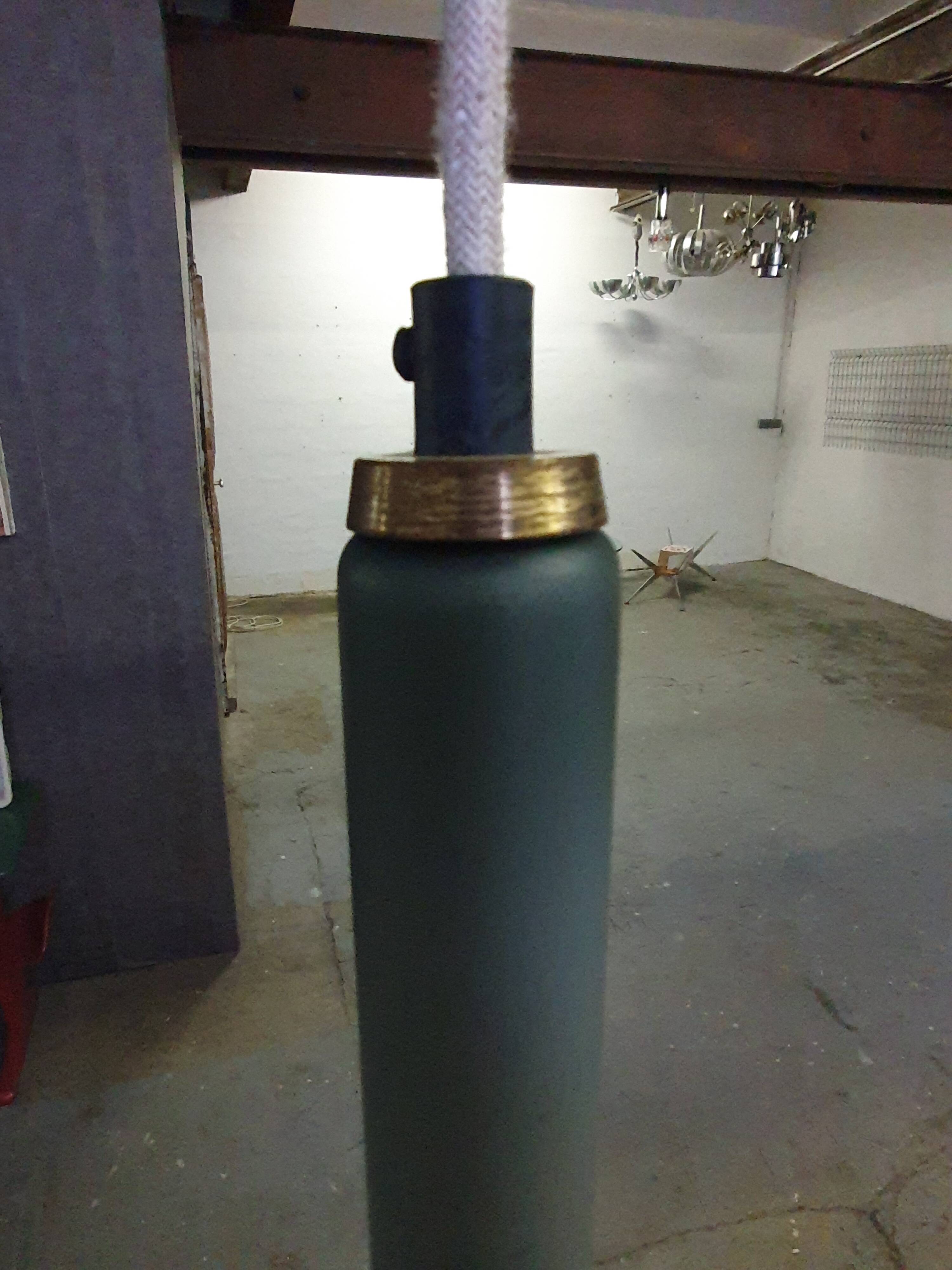 Glass pendant ceiling light from the 60s