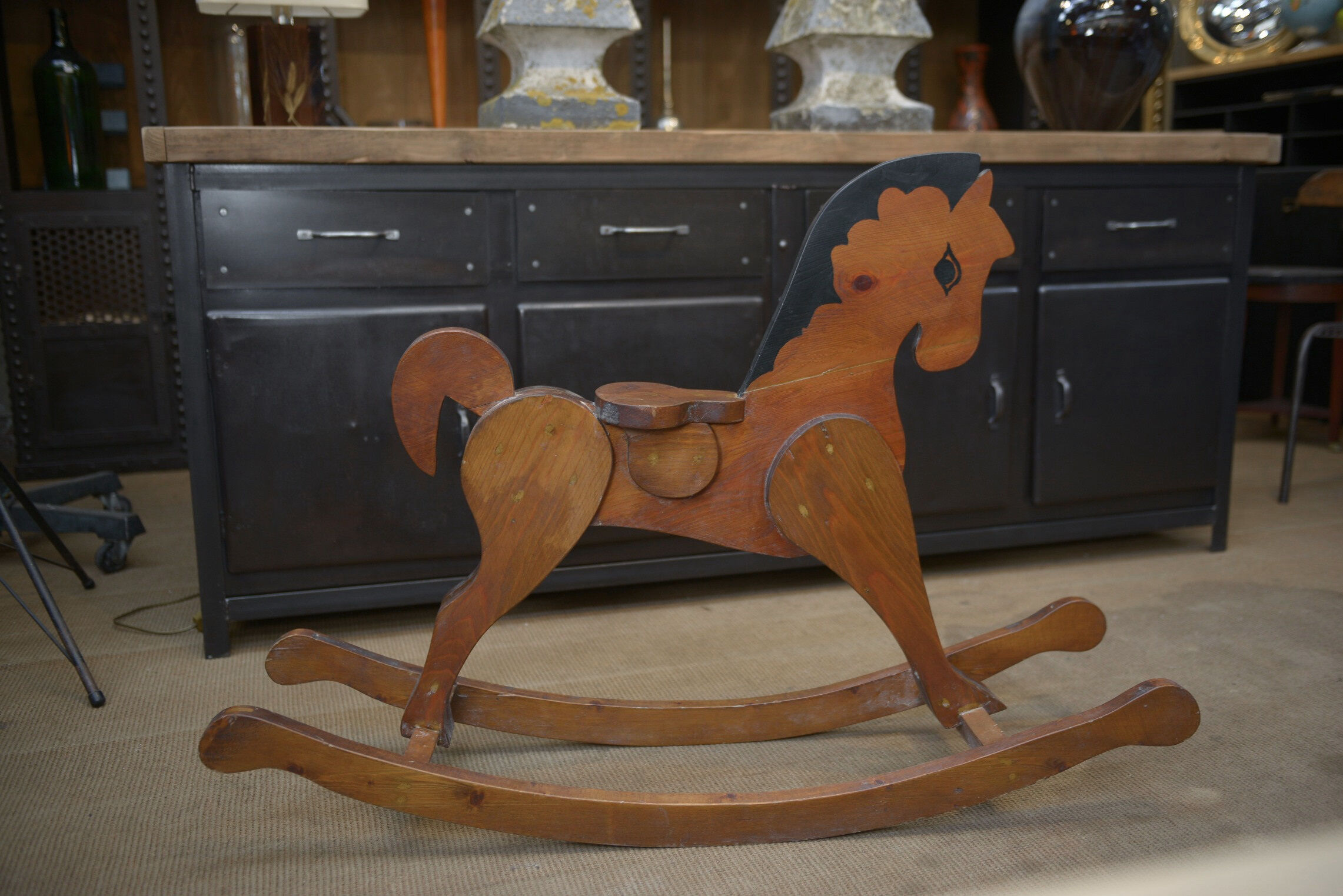 Former child rocking horse circa 1950