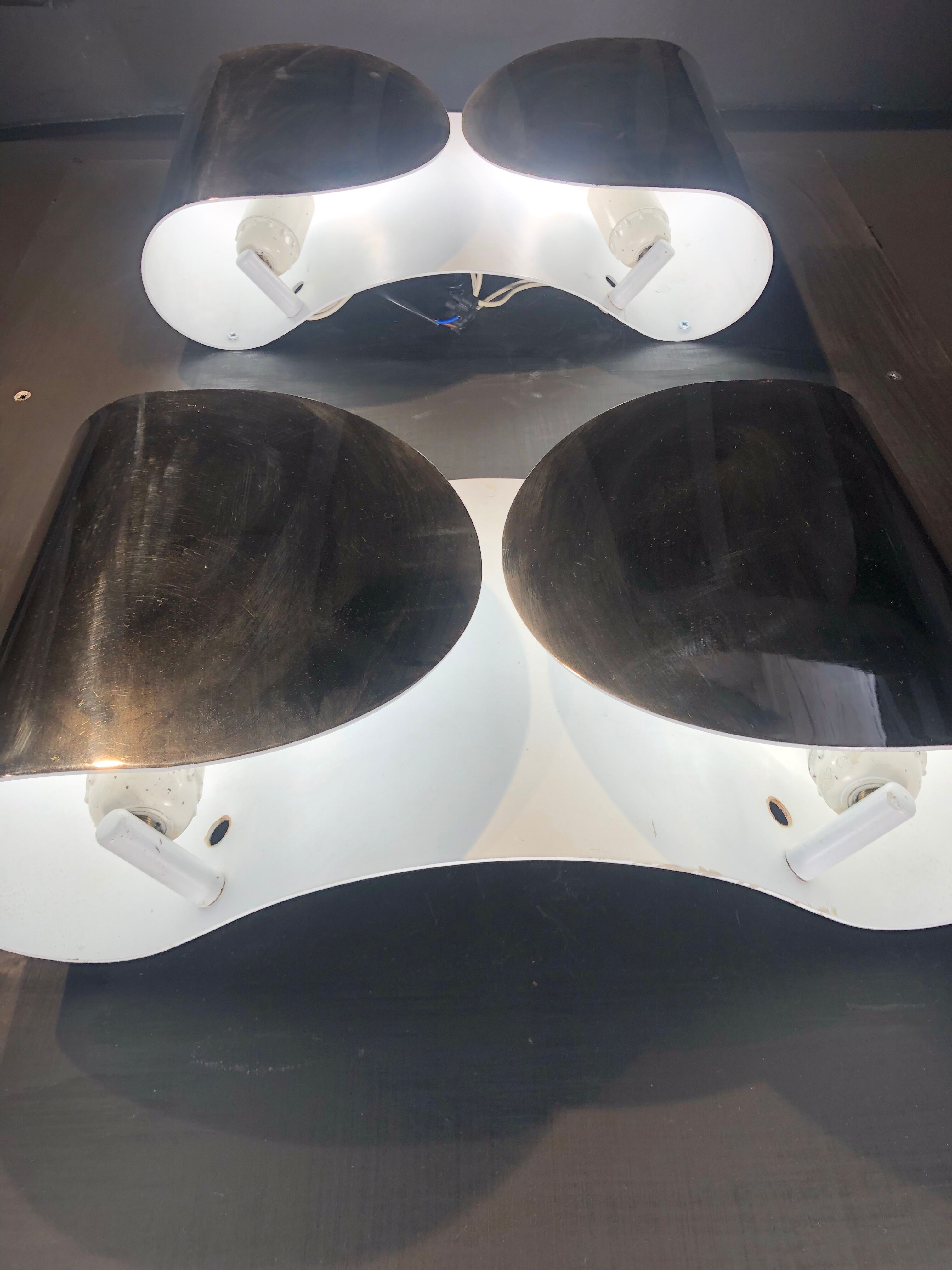 Pair of Wall lamps Foglio by Scarpa