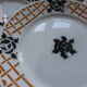 4 flat plates of Badonviller porcelain model Roscoff 2008105