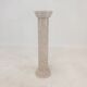 Italian travertine side table or pedestal, 1980's
