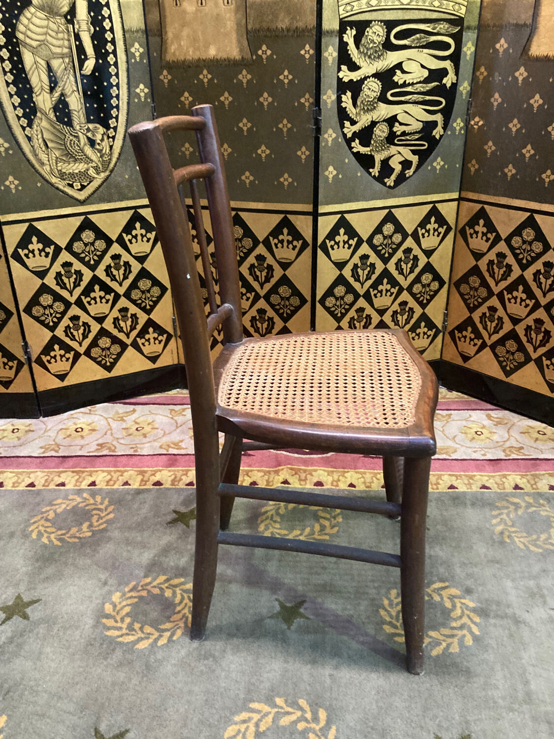 4 tanned bistro chairs