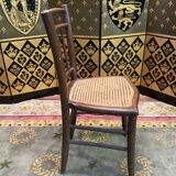 4 tanned bistro chairs