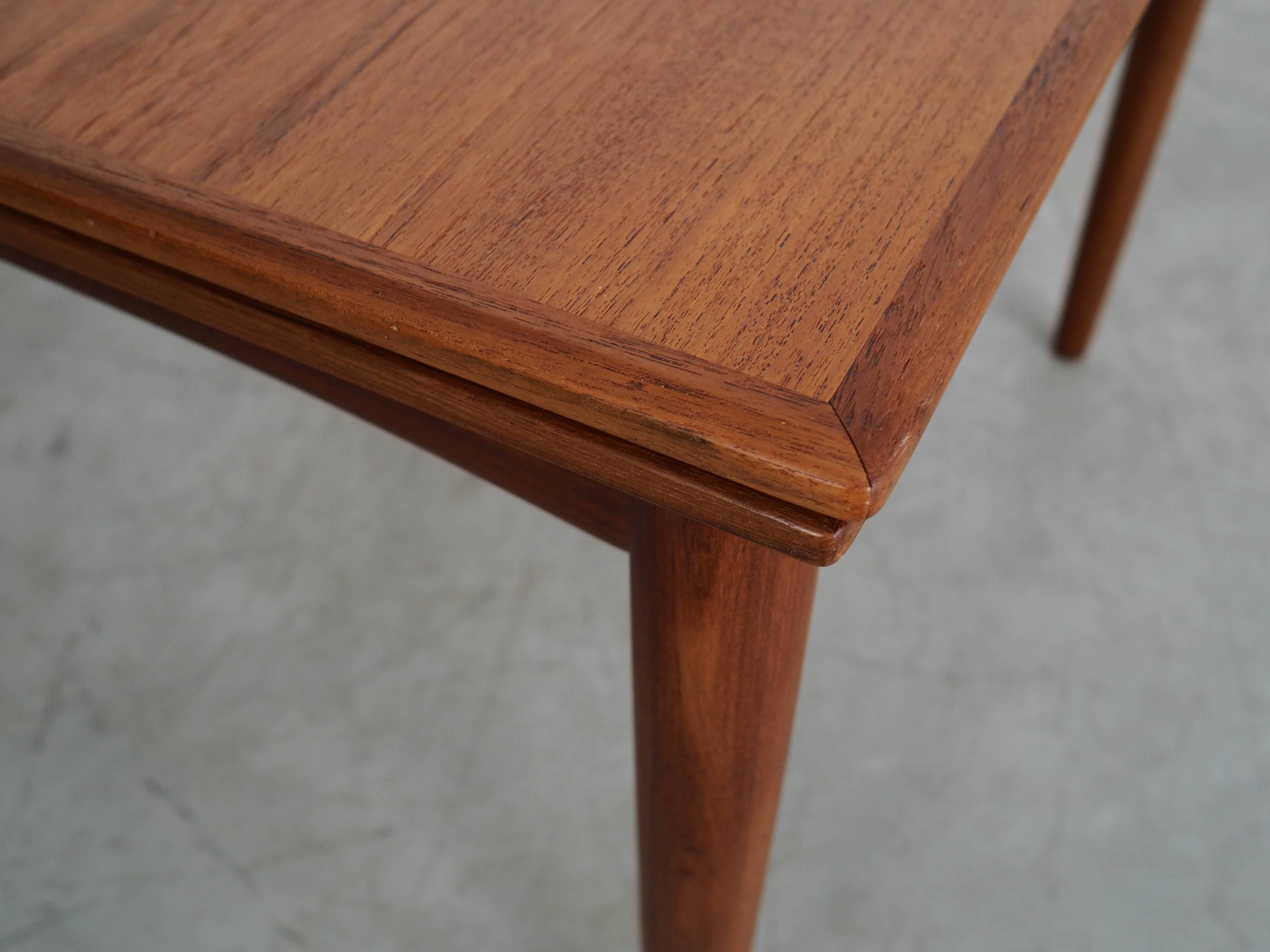 Teak table, Danish design, 1970s, production: Denmark