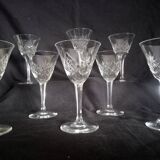 Set of 11 Villeroy & Boch crystal aperitif glasses