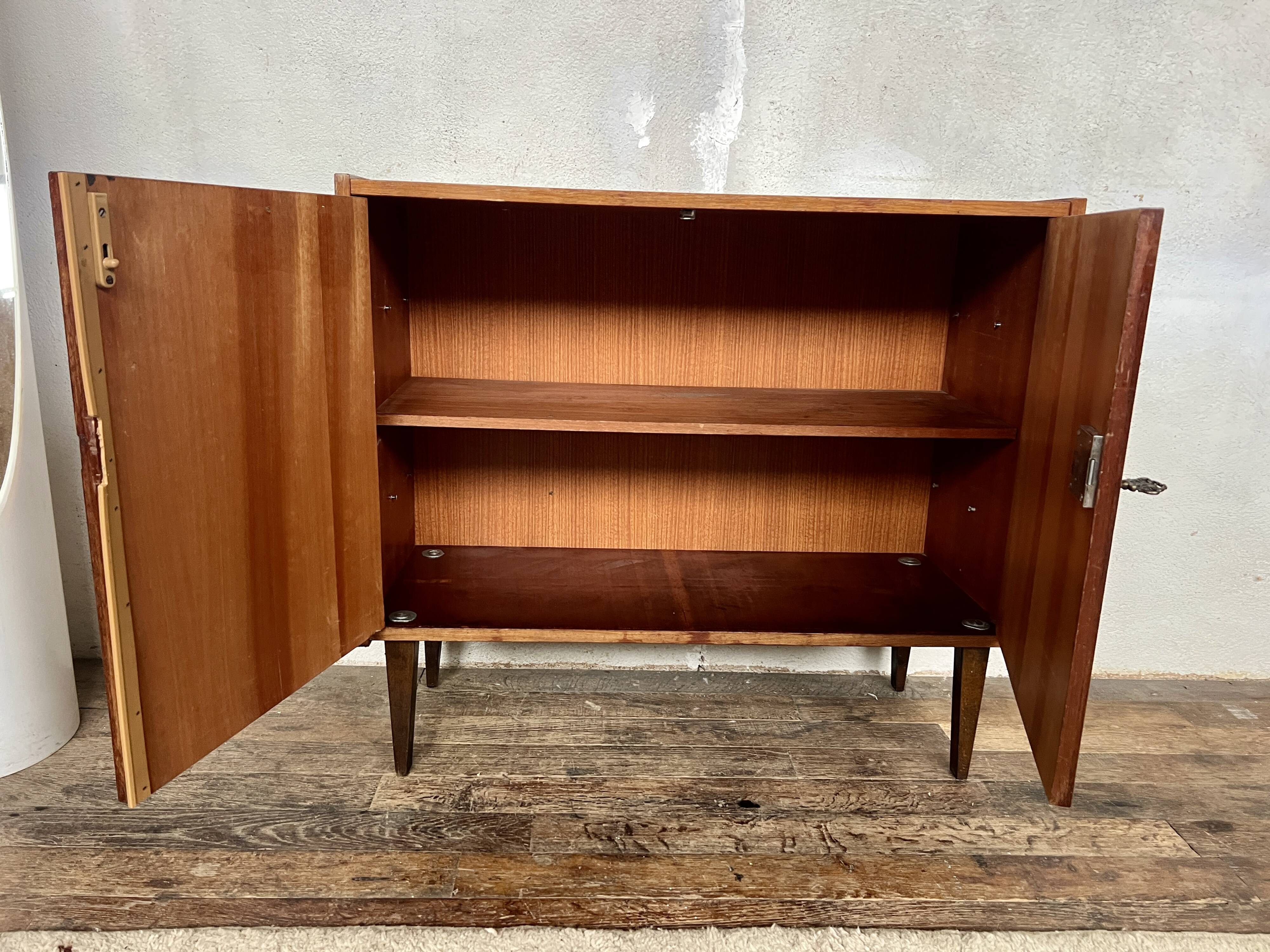 Vintage walnut sideboard – 1960s