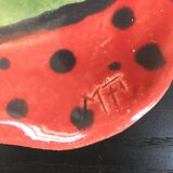 Dessous de plat vert et rouge