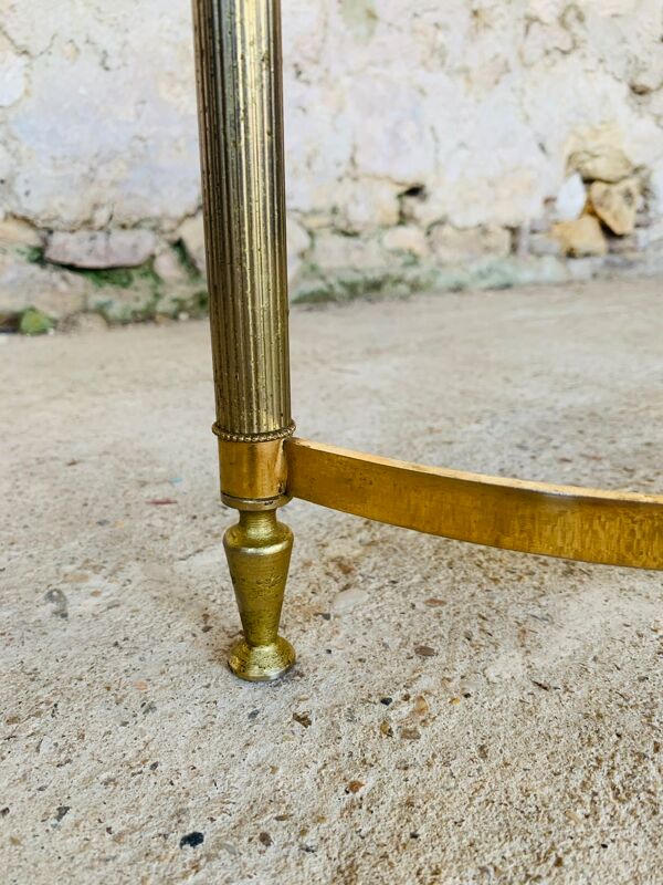 Table basse vintage en marbre et onyx circa 60/70