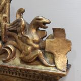 Miroir en bois Doré à Décors d’animaux Ailés – Fin XIXe