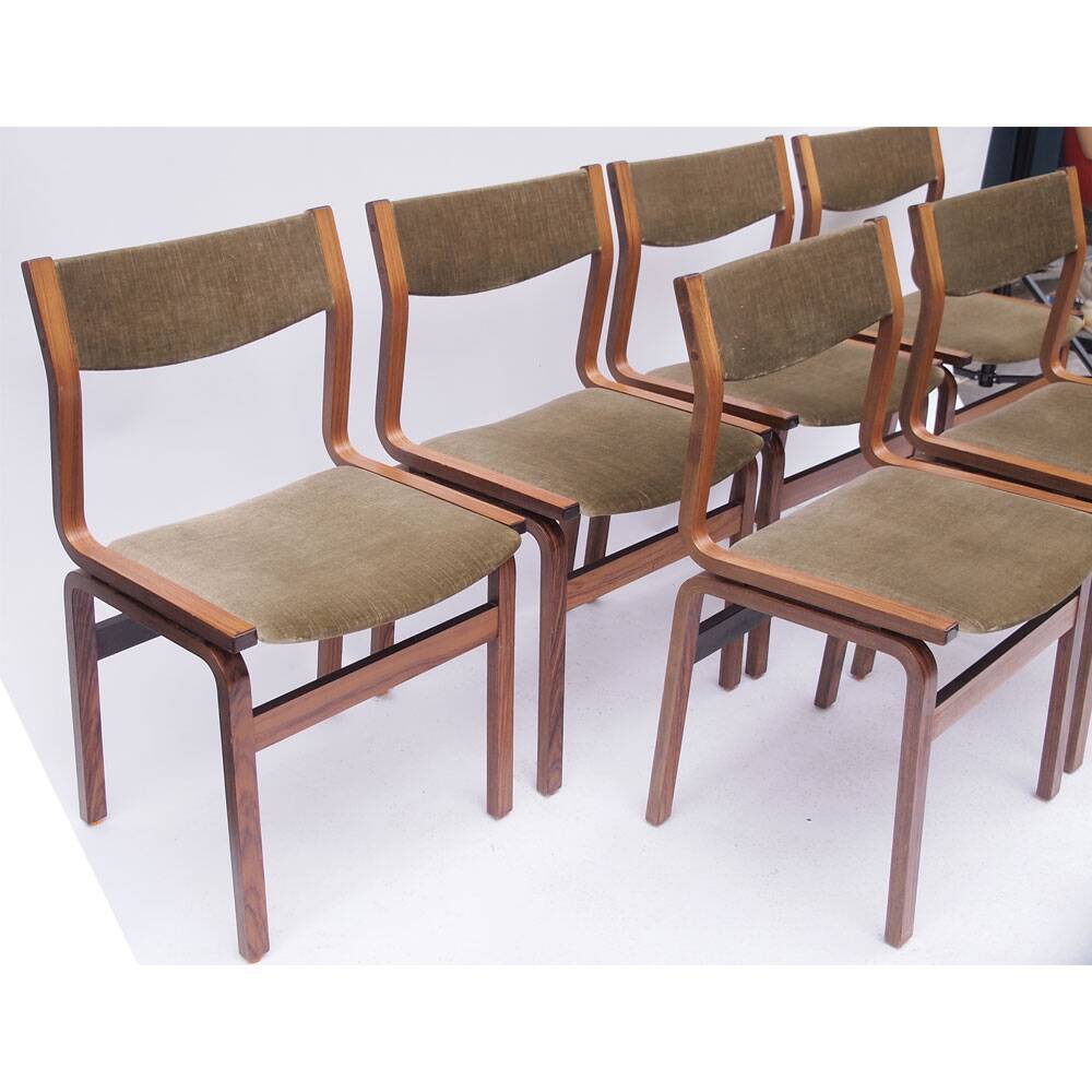 Ensemble de 6 chaises danoises Palissandre de Rio