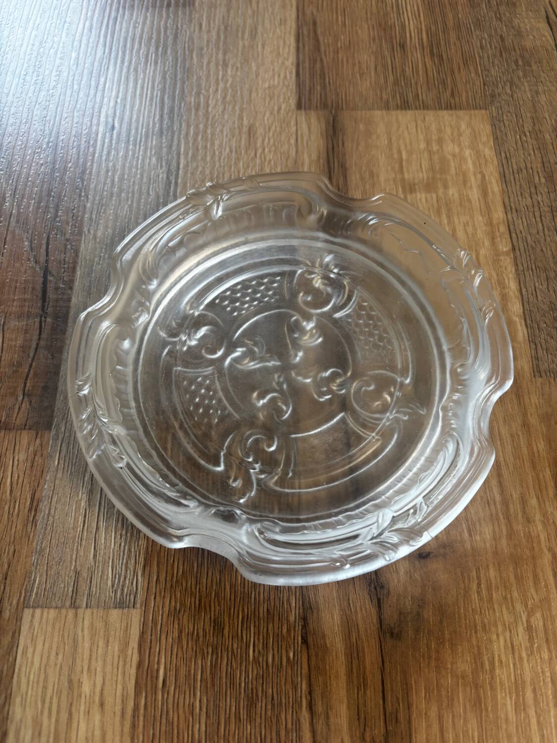 Old bottle bottom or glass moulded pocket tray