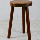 Tripod stool. Wood. France, circa 1950