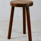 Tabouret tripode bois france, circa 1950