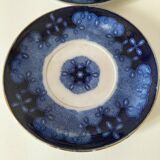 Trio of redowa plates – sarreguemines, ironstone – circa 1890