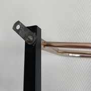 Wall-mounted coat rack with 8 hooks, vintage 50/60