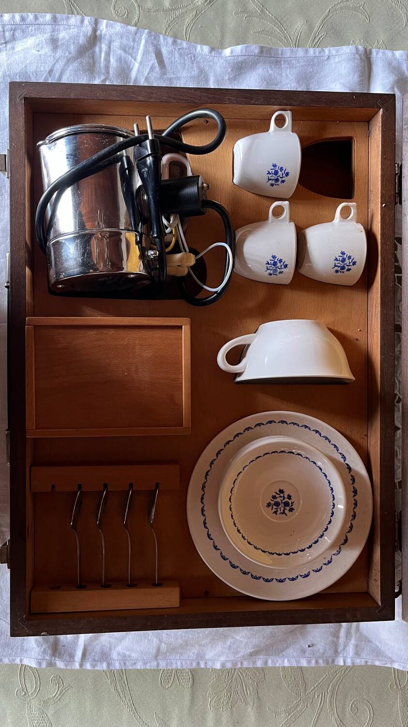 Vintage travel tea set