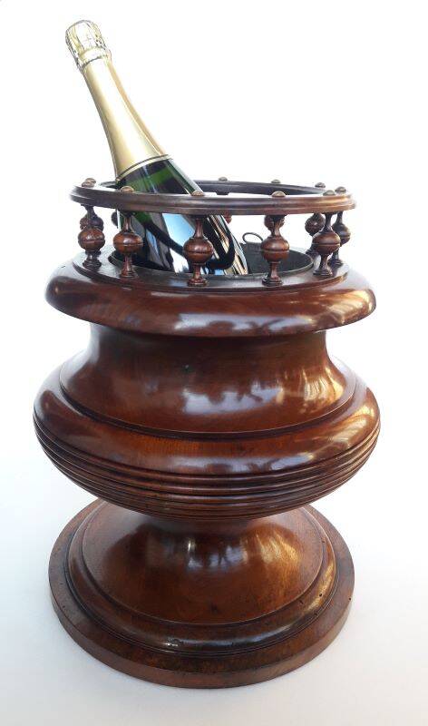 Late 19th century solid walnut planter