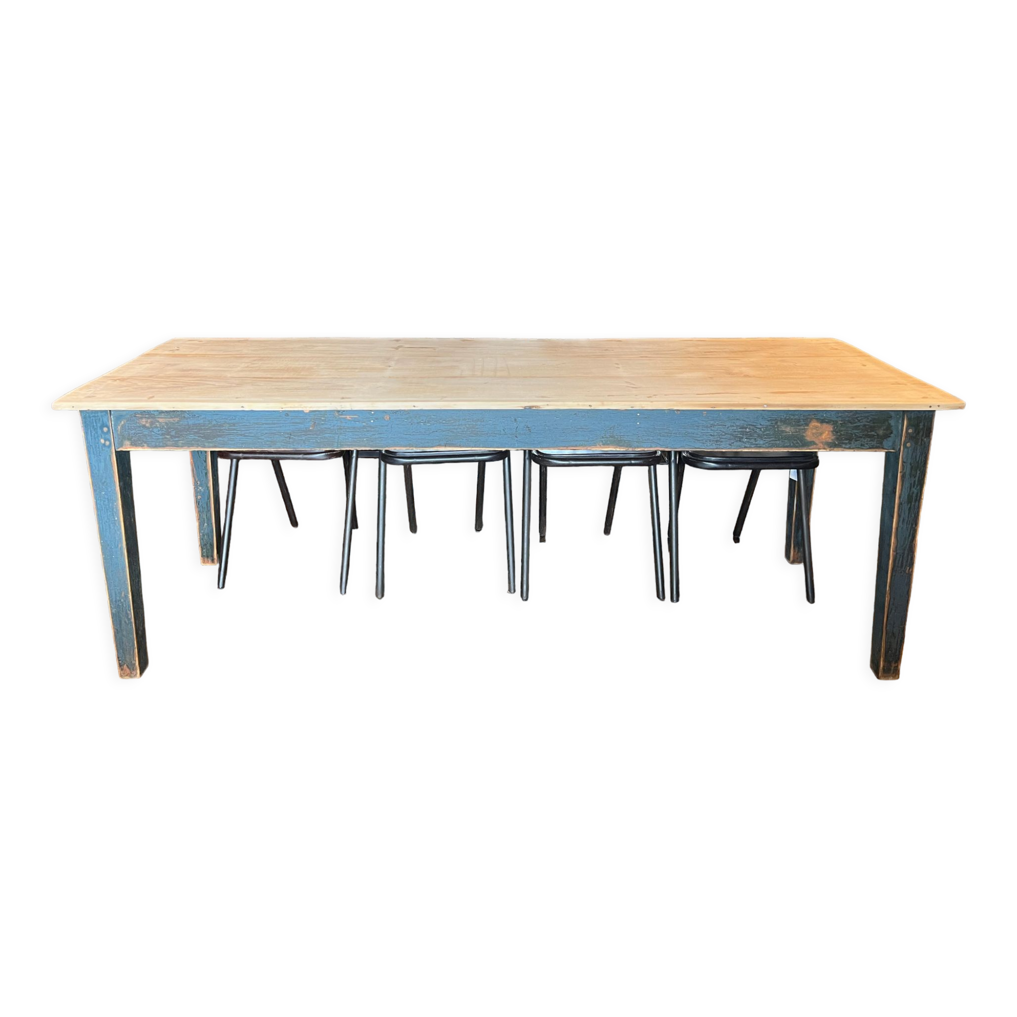 Patinated dining table