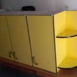 Meuble formica jaune