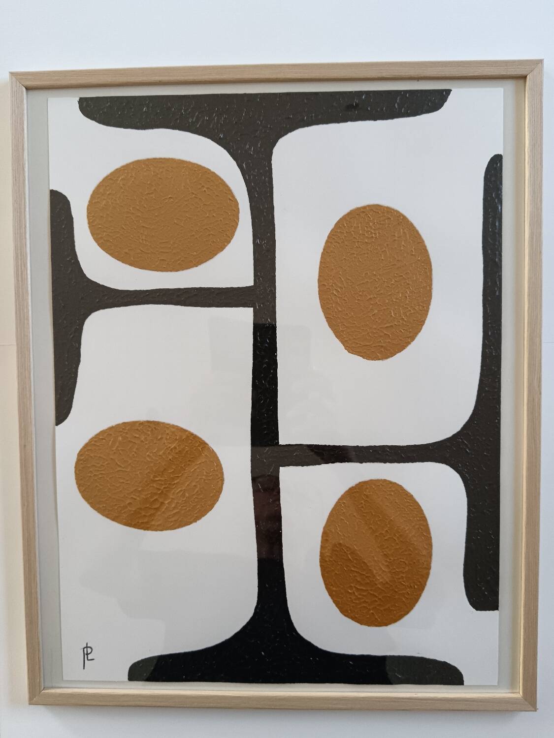 Acrylic on canvas paper, framed