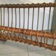 Rattan and leather booster desk