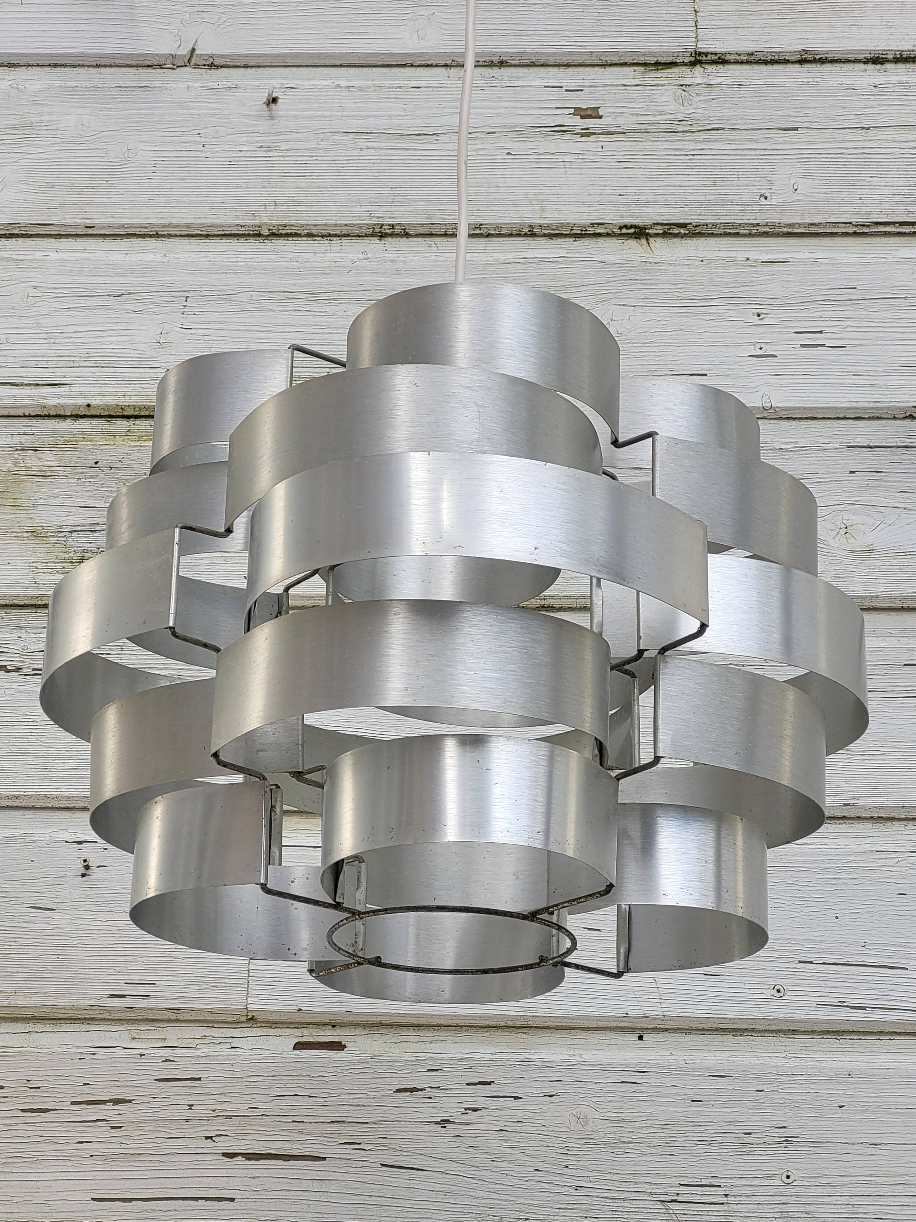 Suspension lamp aluminum Max Sauze