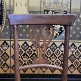 Set of 7 Baumann / Thonet / Fischel caned bistro chairs