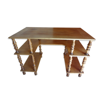 Light wood desk