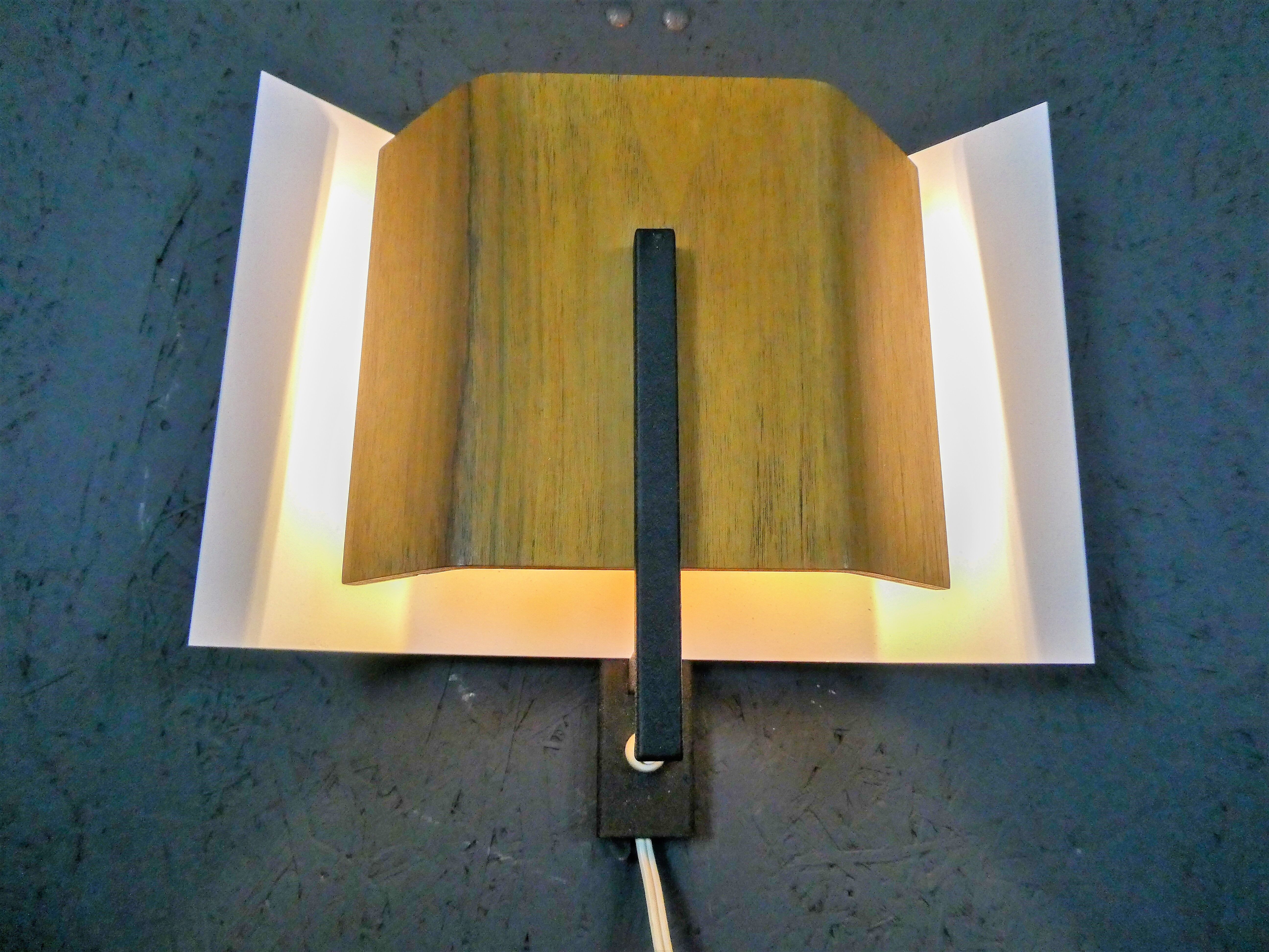 Vintage modernist wall lamp by Louis Kalff for Philips, Netherlands 1960s