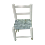 Wooden children's chair and seating in recycled air chamber